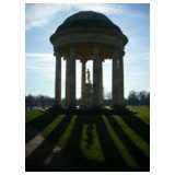 Rotunda, John Vanbrugh, Stowe, Buckinghamshire, england, Romantik, ionische Säulen, Rotundentempel, Stowe, Landschaftsgarten