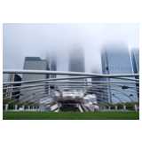 Jay Pritzker Pavilion, Frank Gehry, Chicago im Millennium Park, usa, Jay Pritzker Pavilion, Frank Gehry, Kunst, Chicago, Millennium Park, Stahl
