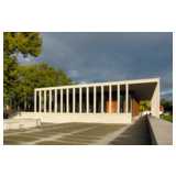 Literaturmuseum der Moderne, David Chipperfield Architects, Marbach am Neckar, deutschland, Westfassade, Eingang, Terasse