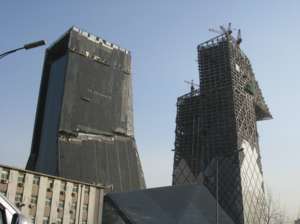 CCTV Tower, OMA, Beijing, china, Under Construction