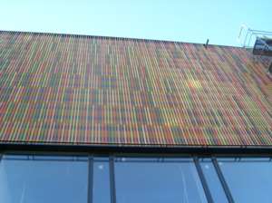 Museum Brandhorst, Sauerbruch und Hutton , München, Deutschland, Fassade,farbig,Museum