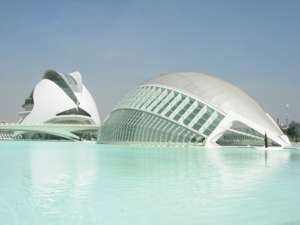 Hemispheric und Palau de les Arts Reina Sofía, Santiago Calatrava, Valencia, spanien, Baustil