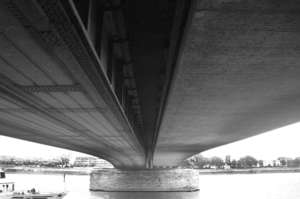 Deutzer Brücke, Fritz Leonhardt, Köln , Deutschland ,NRW, Brücke,Spannbetonkonstruktion