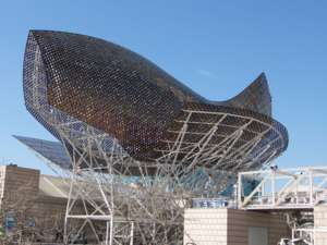 The Golden Fish, Frank O. Gehry, Barcelona, Spanien, The Golden Fish,Frank O. Gehry,Barcelona,Spanien
