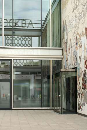 Café Moskau, Josef Kaiser, Berlin, Deutschland, Detail,Eingang,Mosaik