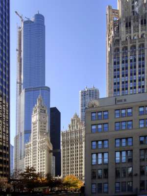 Wrigley Building, Chicago / USA, Graham, Anderson and Probst, Chicago, USA, Terrakotta-Verkleidung,1920