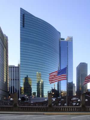 333 West Wacker Drive,, Kohn Pedersen Fox Associates, Chicago, USA, Glasfassade