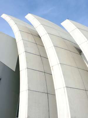 Kirche Dio Padre Misericordioso (Jubileumskirche), Richard Meier, Rom, italien, Modern, Beton, Glas