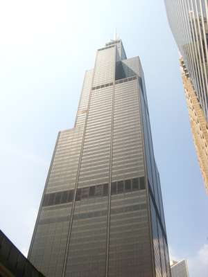 Willis Tower (ehemalig Sears Tower), Bruce Graham (SOM), Chicago, USA, Illinois, Alu Glas Fassade,Stahlskelettbau