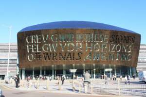 Millennium Centre, Percy Thomas Partnership, Cardiff, wales, Metallfassade