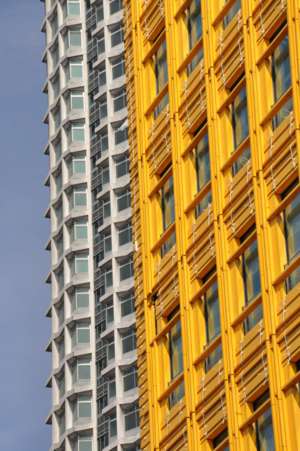 St Giles, Renzo Piano, London, England, Keramikfassade,Detail