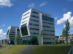 SBS Broadcasting Offices, n.a., Amsterdam, Niederlande, Futurismus,Aluminiumfassade