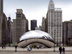 Cloud Gate, Skulptur von Anish Kapoor, Chicago, USA, 
