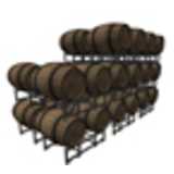 wine barrel rack