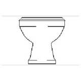 classical toilet, elevation