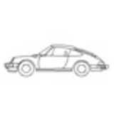 Pkw Porsche 911 Seitenansicht