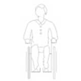 Wheelchair User, front view