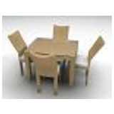 Korb Möbel - Tisch mit Stühlen