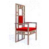 High-Backrest-Chair, Neo-Art  Nouveau