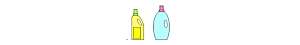detergent and cleaning agent bottle