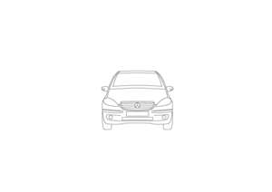 PKW - Frontalansicht Mercedes