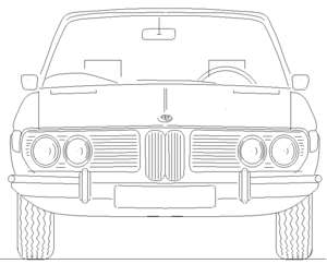 BMW E3 2500 Front