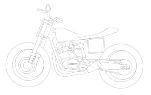 Motorcycle Husky Flat-Tracker