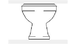 classical toilet, elevation