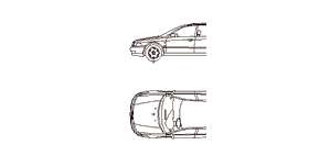 Audi A4 Avant, car, 2D top and side elevation