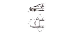 Opel Corsa-B, 2D car, top and side elevation