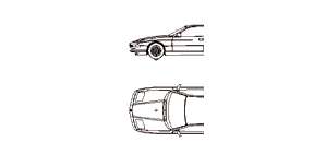 BMW 8er Coupe, 2D Auto, Grundriß und Ansicht