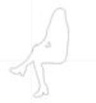 CAD Library: Woman sitting outline