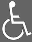 CAD Library: Wheelchair or Physically challenged Symbol