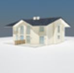 CAD Library: semi-detached house