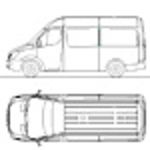 CAD Library: Mercedes Benz Sprinter, Van