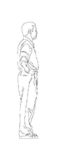 CAD Library: Man standing, side view