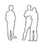 CAD Library: Group of three talking People