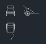 CAD Library: Bicycle trailers - Croozer Kids for 2