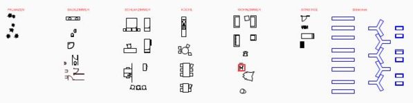 CAD Library: 2D Furniture