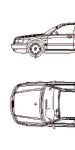 CAD Bibliotheken: Audi A8, Auto, 2D Ansicht und Grundriß