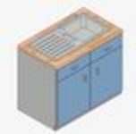 CAD Library: MV Block: kitchen sink