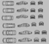 CAD Library: Vehicles in top and side elevation