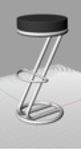 CAD Library: bar stool Z