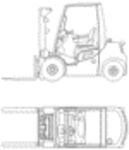 CAD Library: diesel fork-lift  
