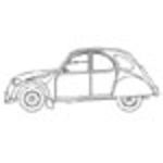 CAD Bibliotheken: PKW Citroën 2 CV Seitenansicht