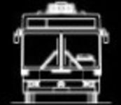 CAD Library: Bus, front view