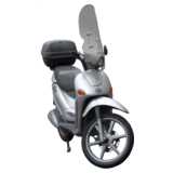 motor scooter, silver