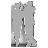man and woman, discussing, silhouette