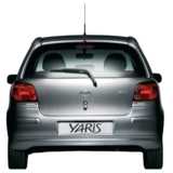 Auto, Toyota Yaris, silber