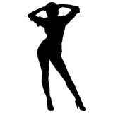 Posing Girl -  silhouette